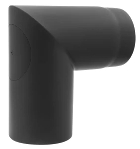 Kolano stałe szlifowane 90º 130 mm z rewizją - 2 segmenty