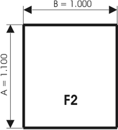 Szyba pod kominek, szkło - wzór F2