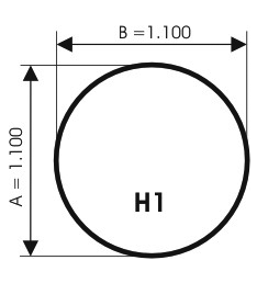 Szyba pod kominek, szkło - wzór H1