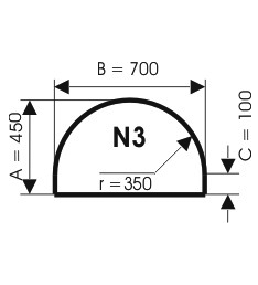 Szyba pod kominek, szkło - wzór N3